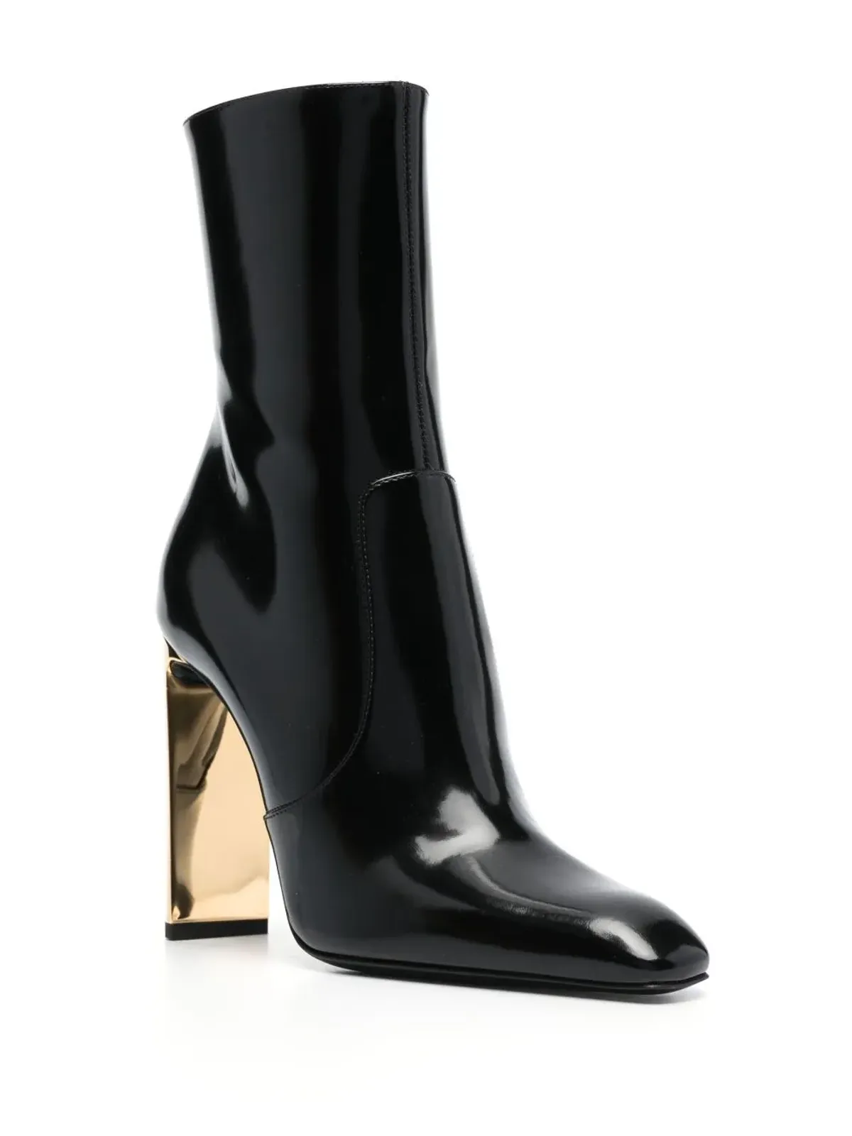 Saint Laurent Auteuil 100mm レザー ブーツ - ブラック - 画像2