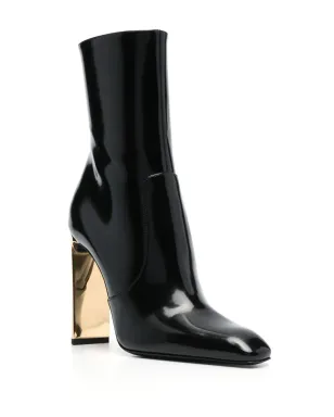Saint Laurent Auteuil 100mm レザー ブーツ - ブラック - サムネイル2