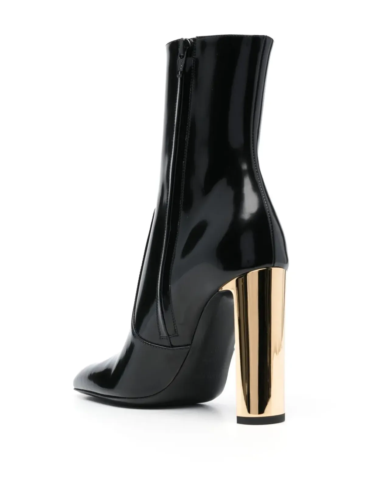 Saint Laurent Auteuil 100mm レザー ブーツ - ブラック - 画像3