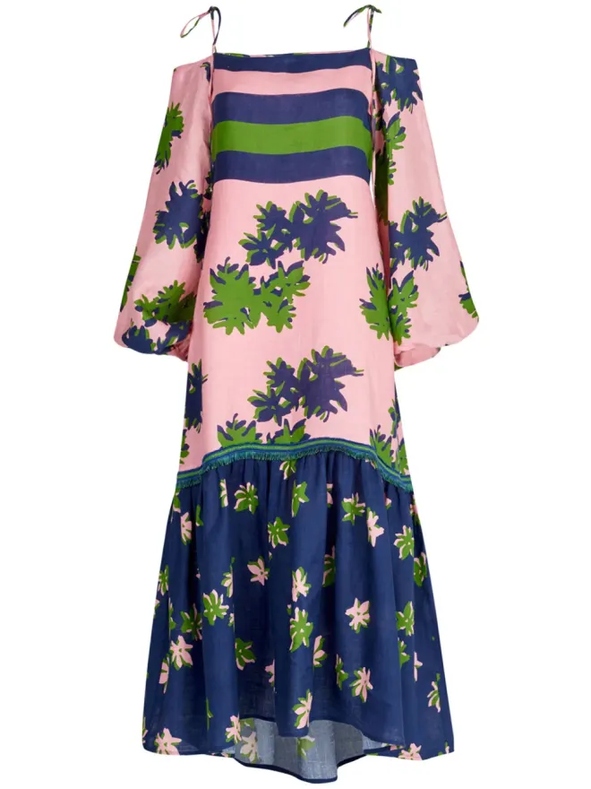 SILVIA TCHERASSI Silvia Tcherassi オリスターノ オフショルダードレスの商品画像