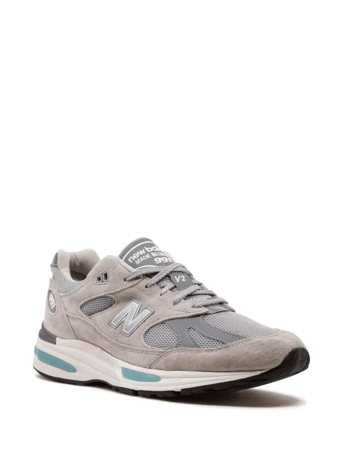 New Balance 991v2 グレー スニーカー - 画像2