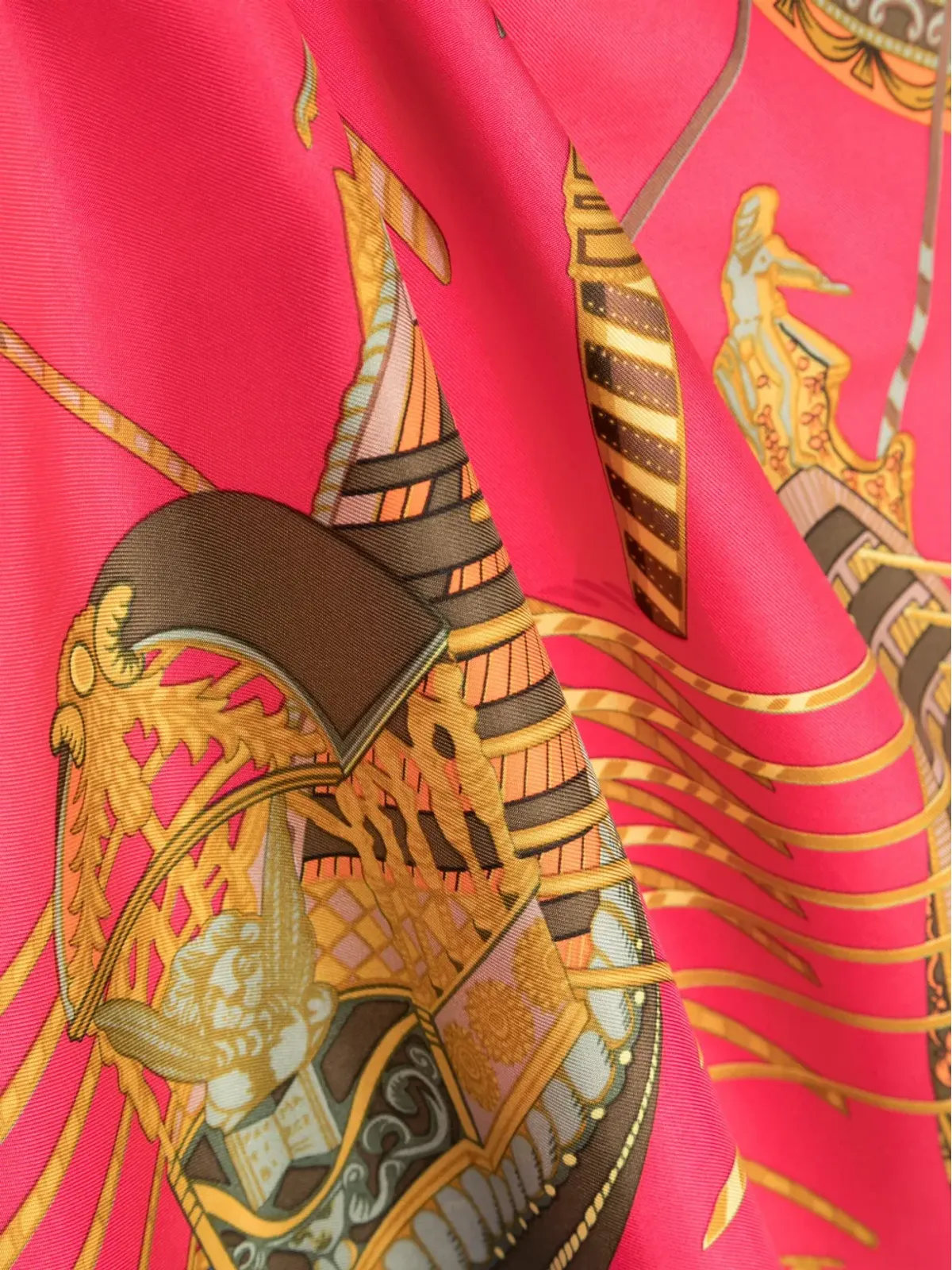 Hermès ビンテージ 2000s Les Bissone de Venise シルクスカーフ - ピンク - 画像3