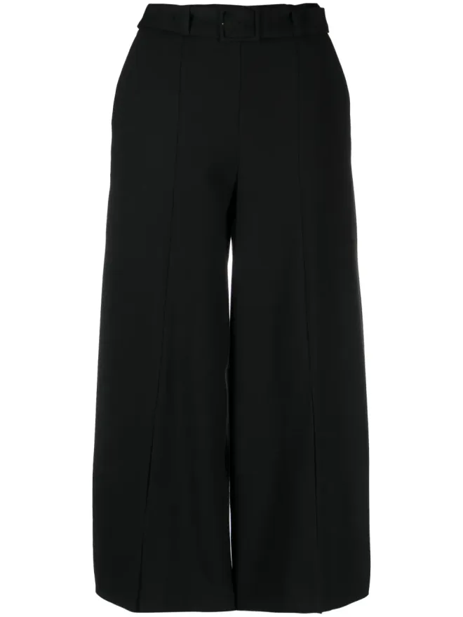 TWINSET TWINSET ロゴプレート ハイウエストパンツ ブラックの商品画像