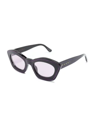 Marni Eyewear Kea Island キャットアイフレーム サングラス - ブラック - サムネイル2