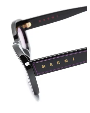 Marni Eyewear Kea Island キャットアイフレーム サングラス - ブラック - サムネイル3