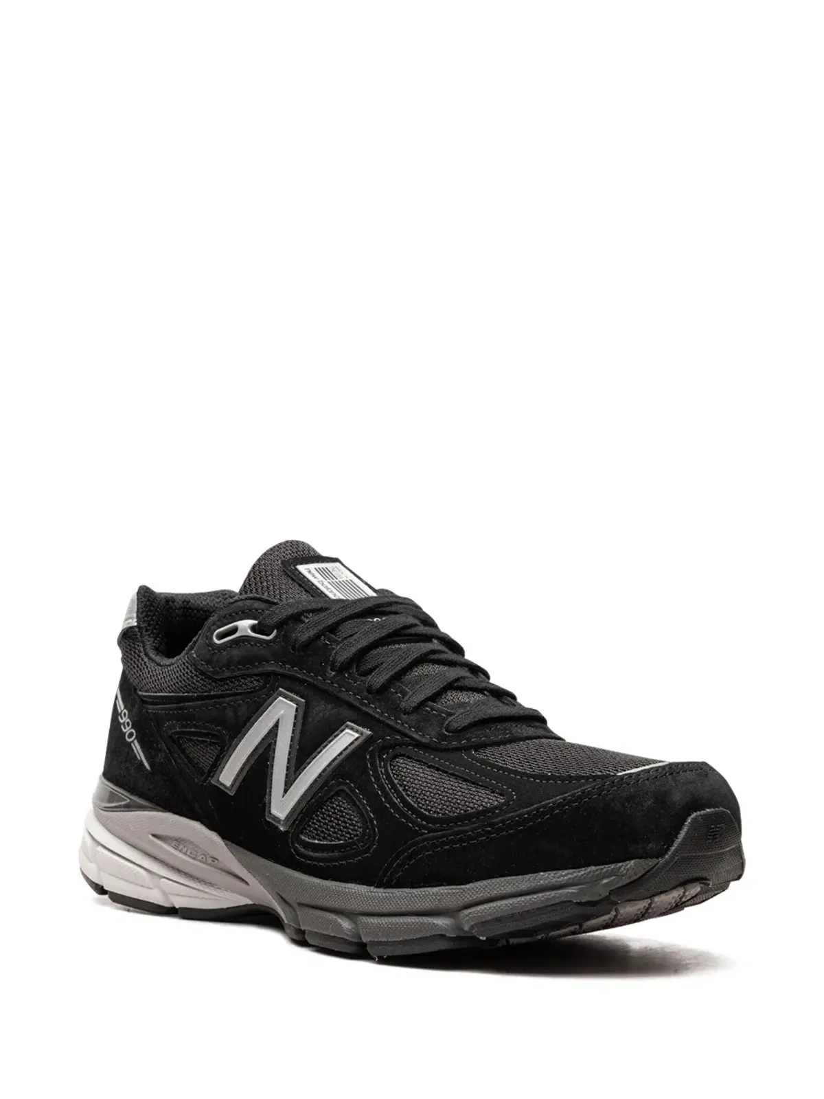 New Balance USA製 ブラック/シルバー スニーカー - 画像2