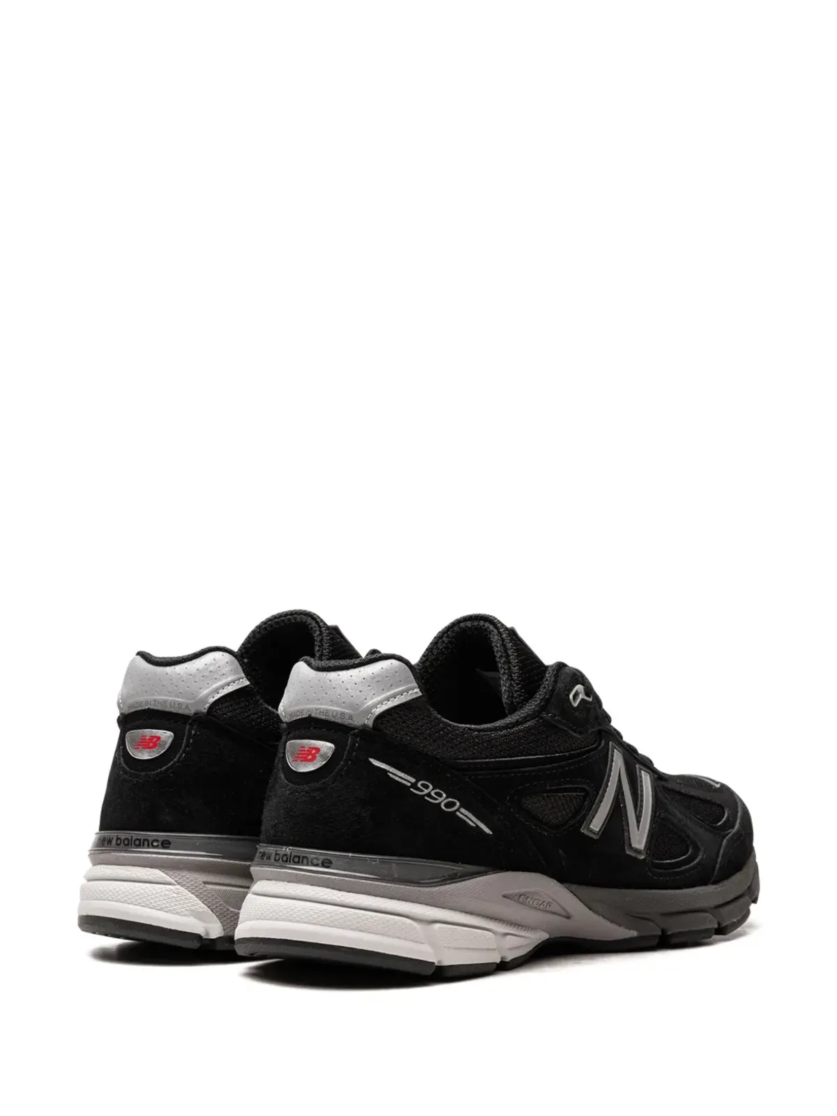 New Balance USA製 ブラック/シルバー スニーカー - 画像3