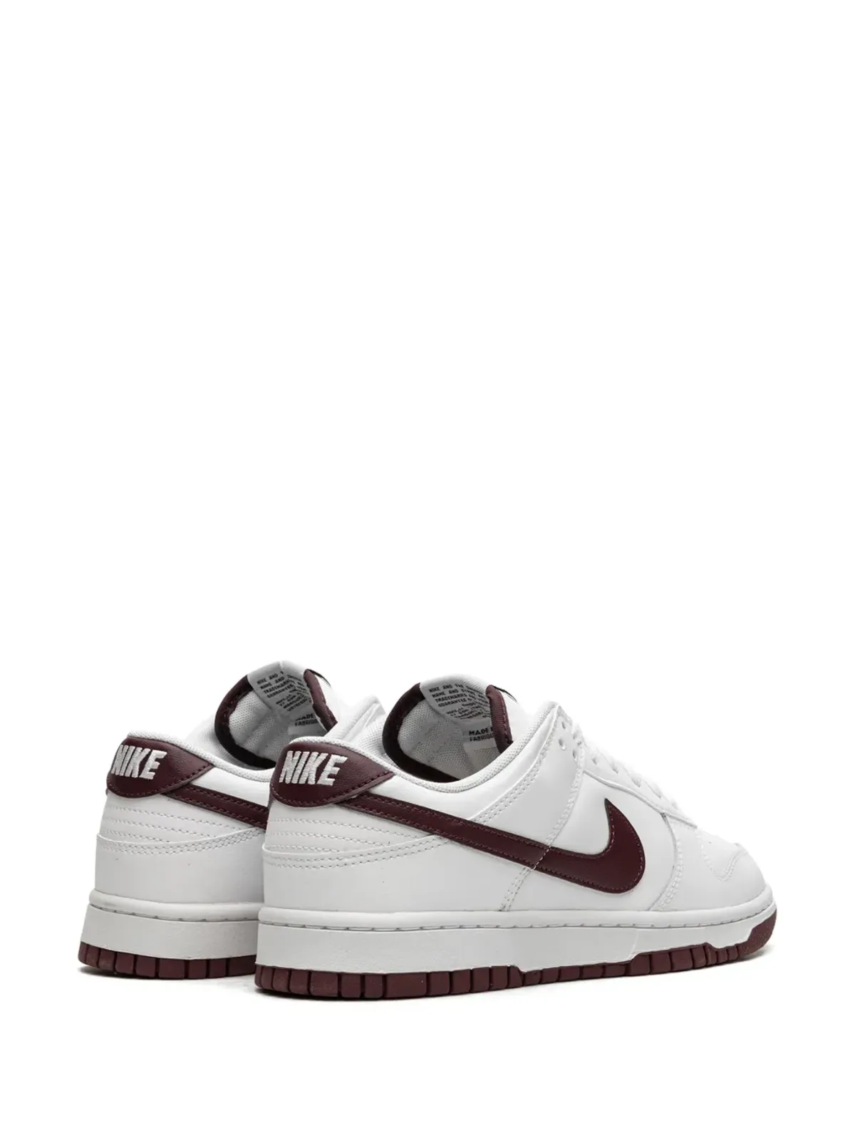 Nike ダンク ロー レトロ「White/Night Maroon」スニーカー - 画像3