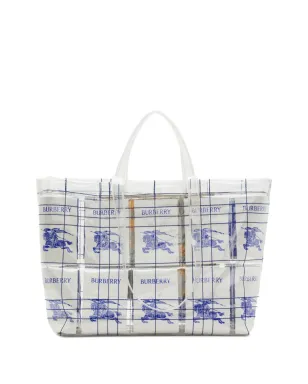 Burberry EKD ロゴタグ 透明トートバッグ - ホワイト - サムネイル2