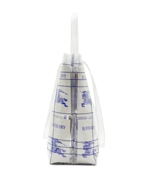 Burberry EKD ロゴタグ 透明トートバッグ - ホワイト - サムネイル3