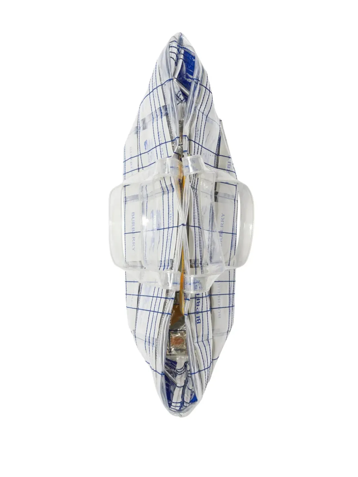 Burberry EKD ロゴタグ 透明トートバッグ - ホワイト - 画像4