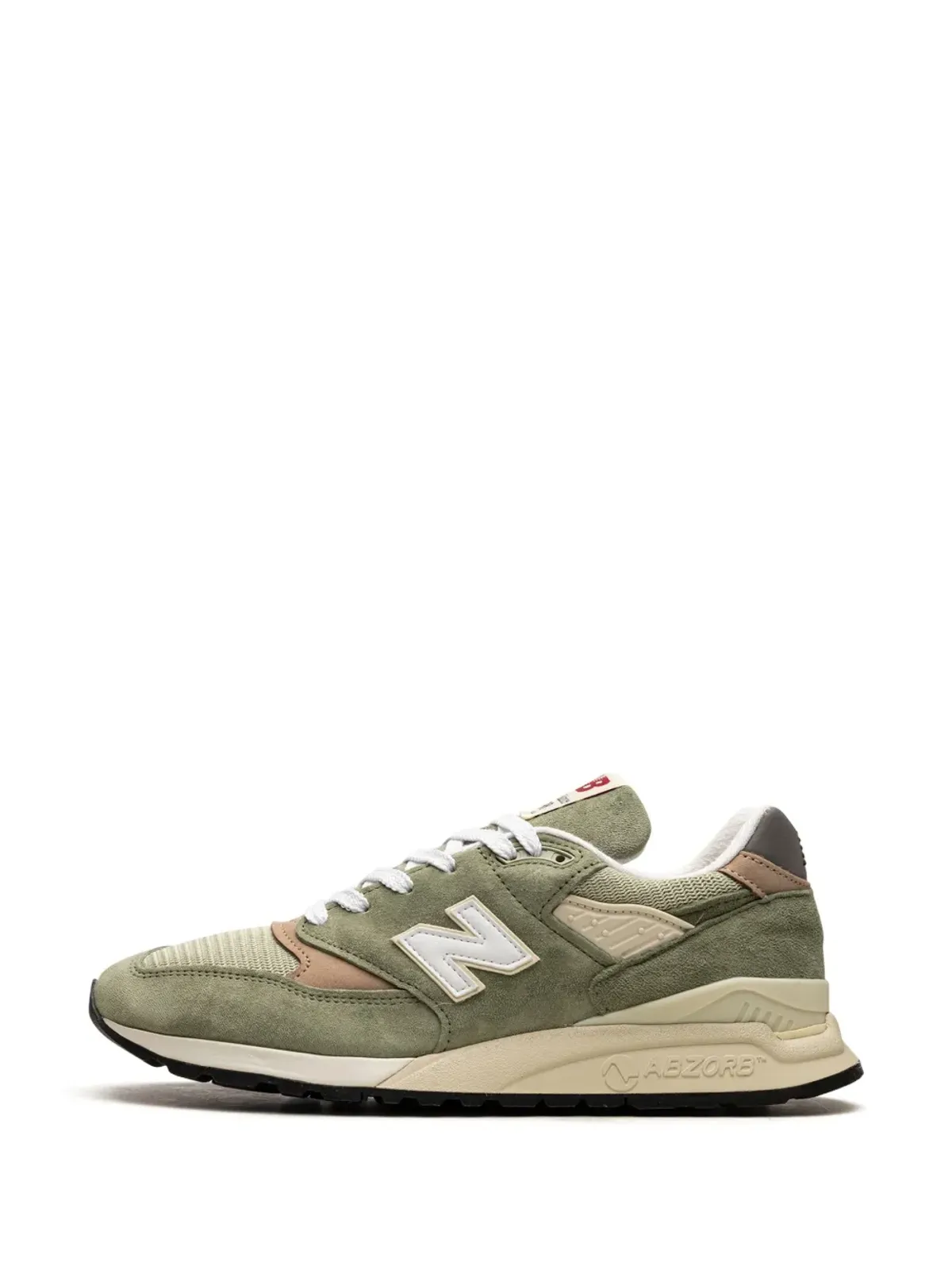 New Balance 998 オリーブ色 スニーカー - 画像5