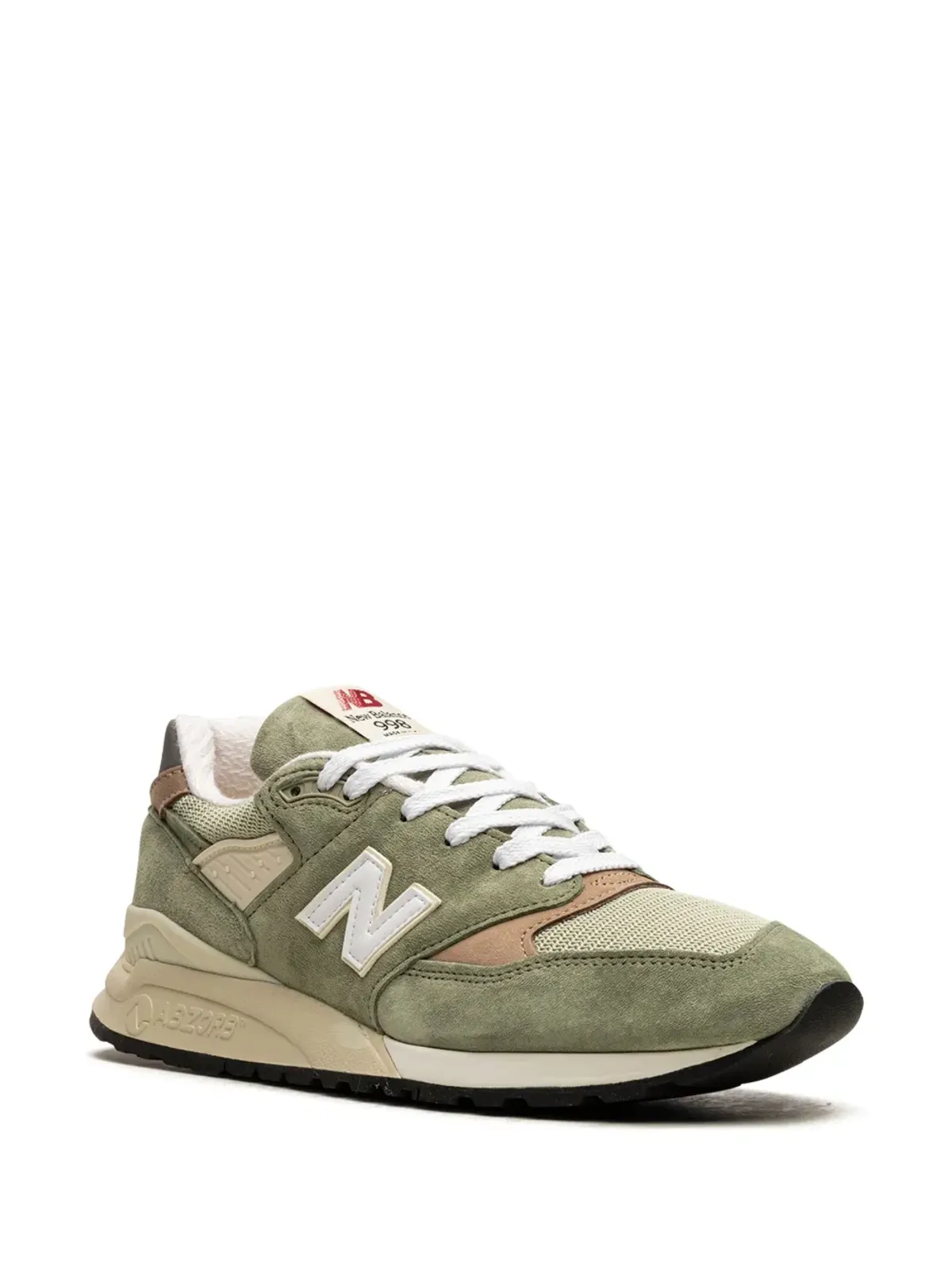 New Balance 998 オリーブ色 スニーカー - 画像2