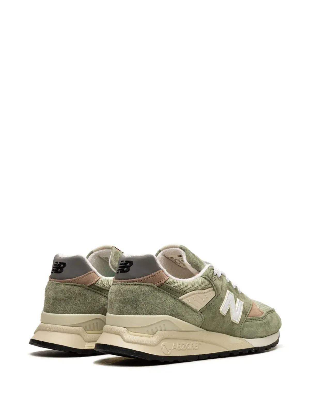 New Balance 998 オリーブ色 スニーカー - 画像3
