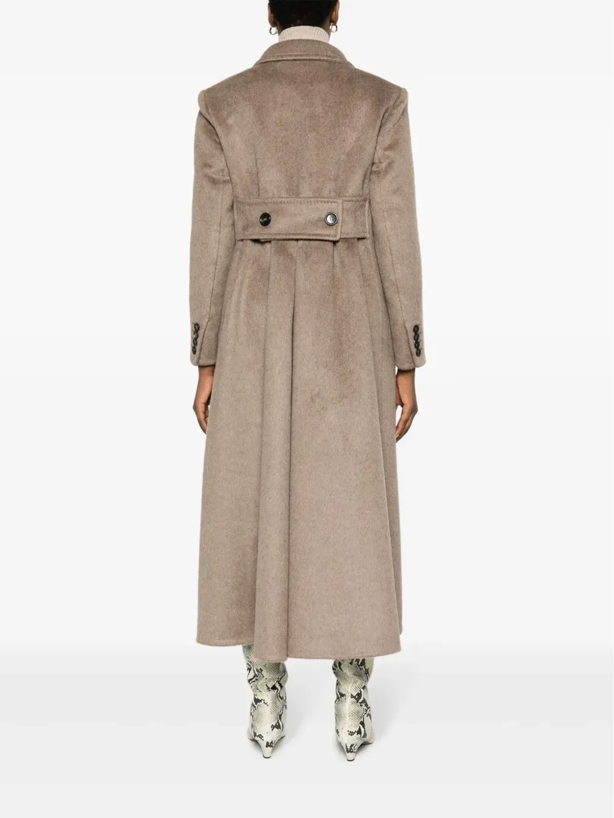 Max Mara ダブルブレスト カシミヤ混紡 コート - 画像4
