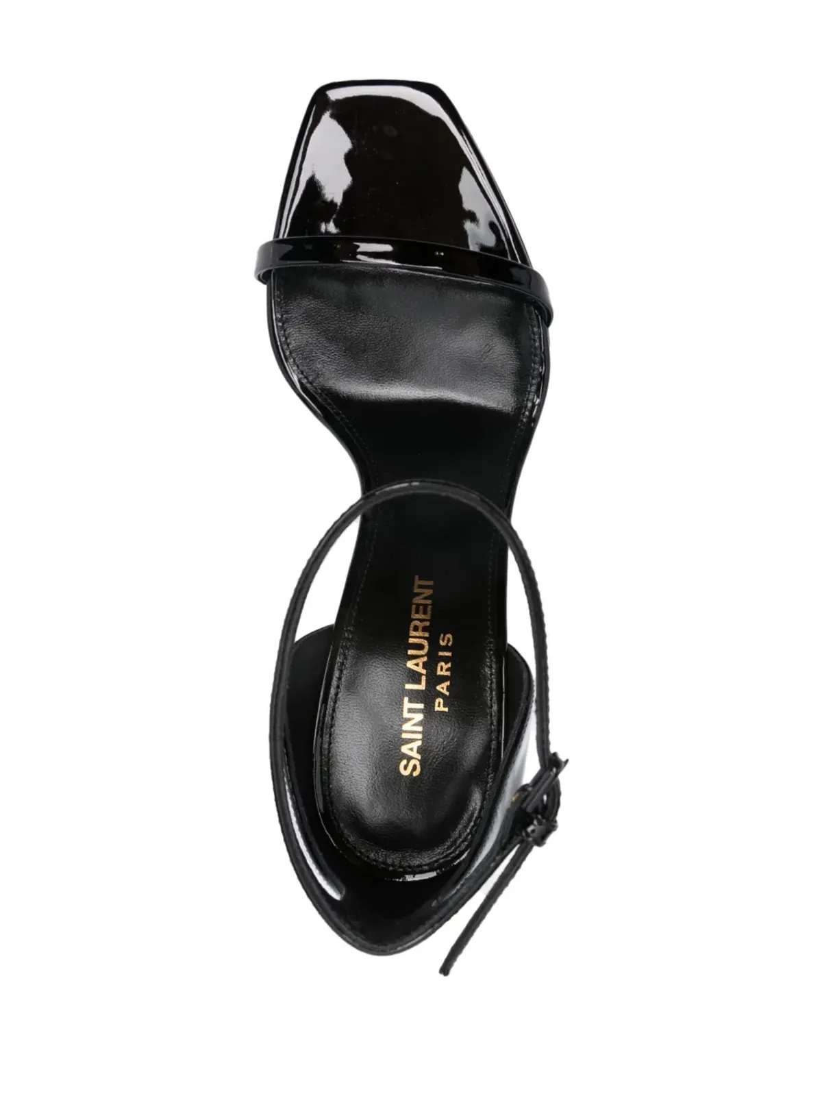 Saint Laurent オピュム 85mm パテントレザー サンダル - ブラック - 画像4