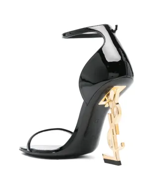 Saint Laurent オピュム パテントレザー サンダル - ブラック - サムネイル3