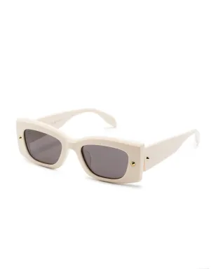 Alexander McQueen Eyewear スタッドディテール矩形フレーム サングラス - サムネイル2