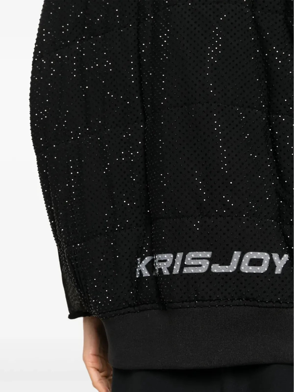 Khrisjoy ラインストーン装飾パデッドジレ - 画像5