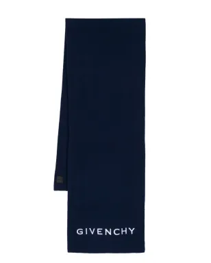 Givenchy ロゴ刺繍入りファインニットスカーフ - サムネイル1