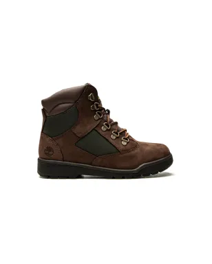 Timberland Kids フィールド ブーツ（ブラウン/グリーン） - サムネイル2