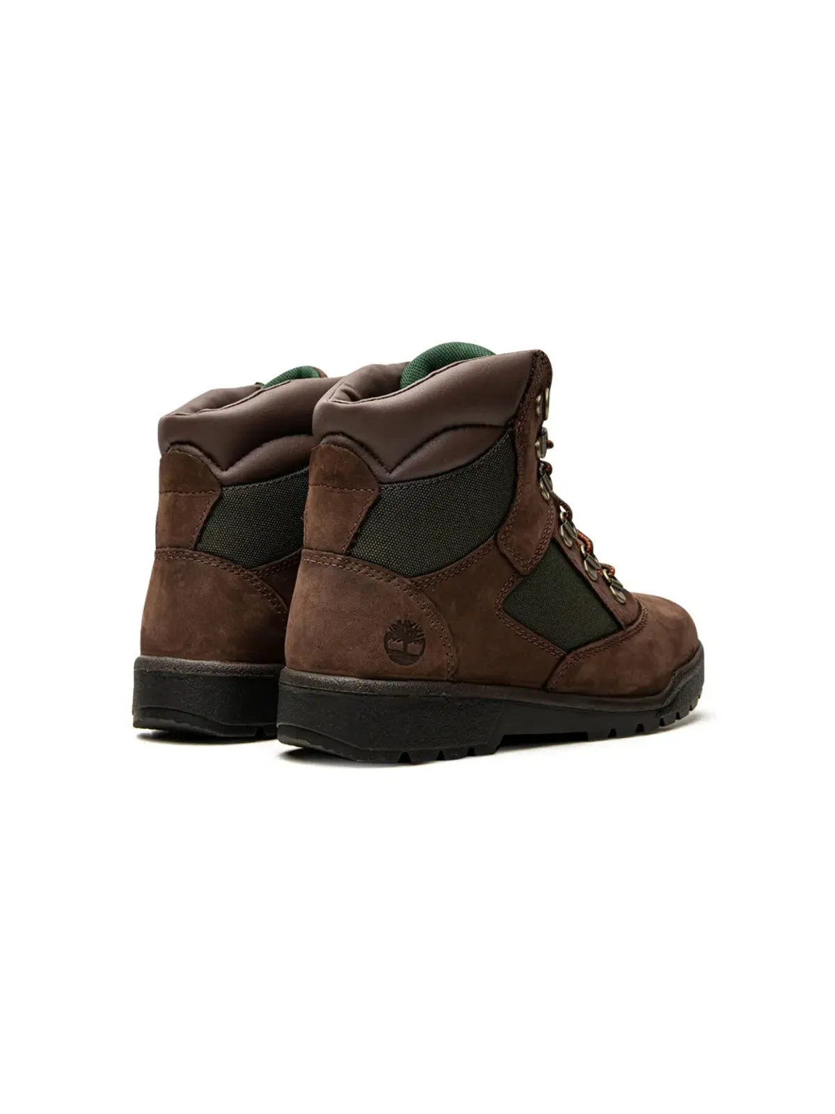 Timberland Kids フィールド ブーツ（ブラウン/グリーン） - 画像3