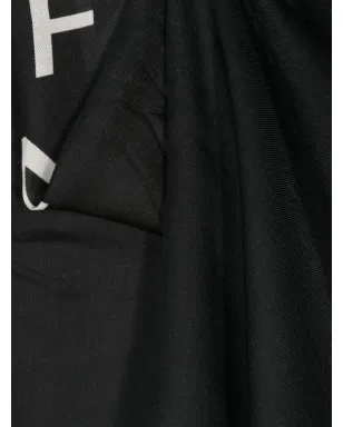 Givenchy ロゴプリント フリンジ スカーフ ブラック - サムネイル3