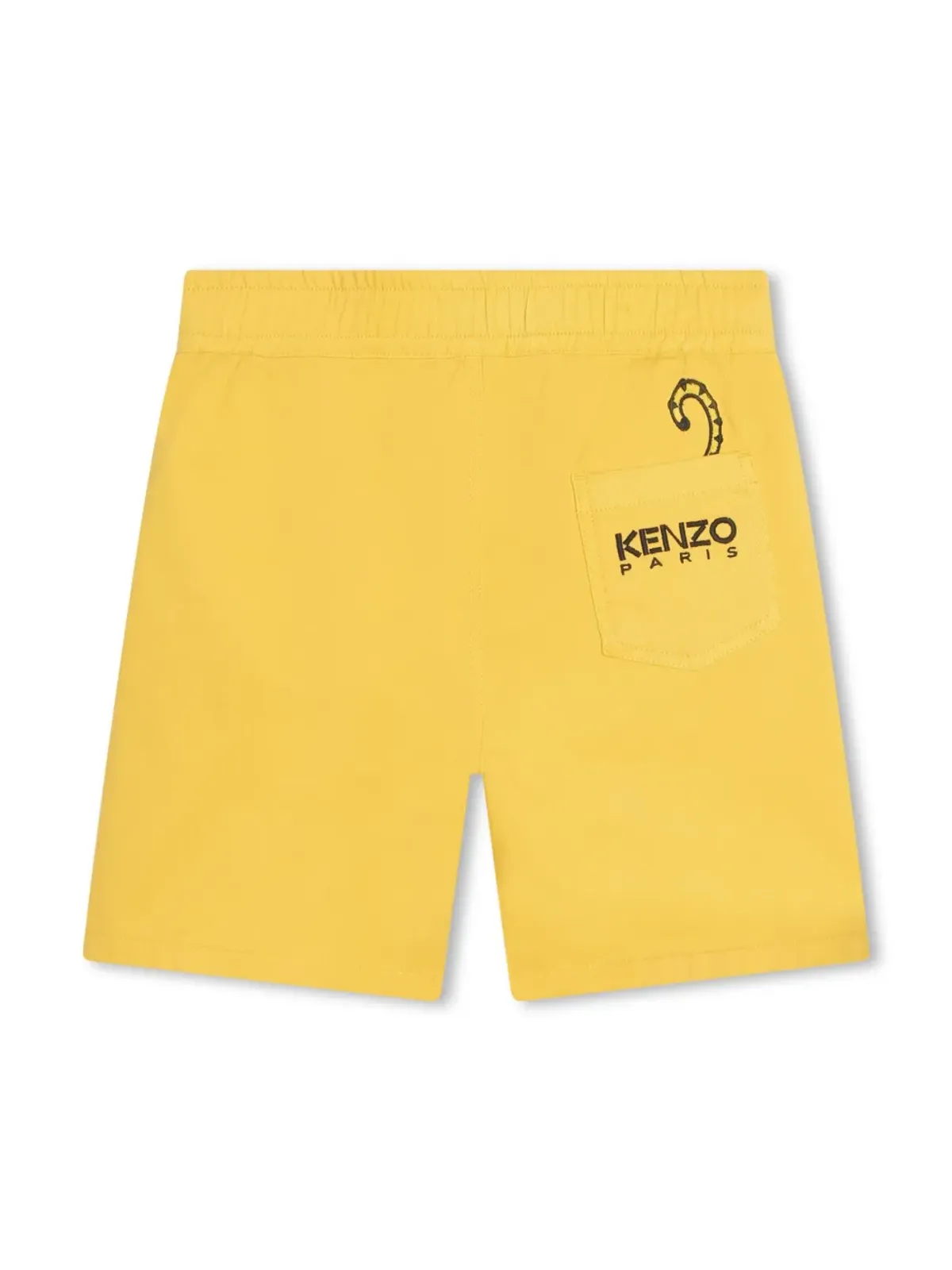 Kenzo Kids Kotora刺繍のドローコード付きトラックショーツ - Yellow - 画像2