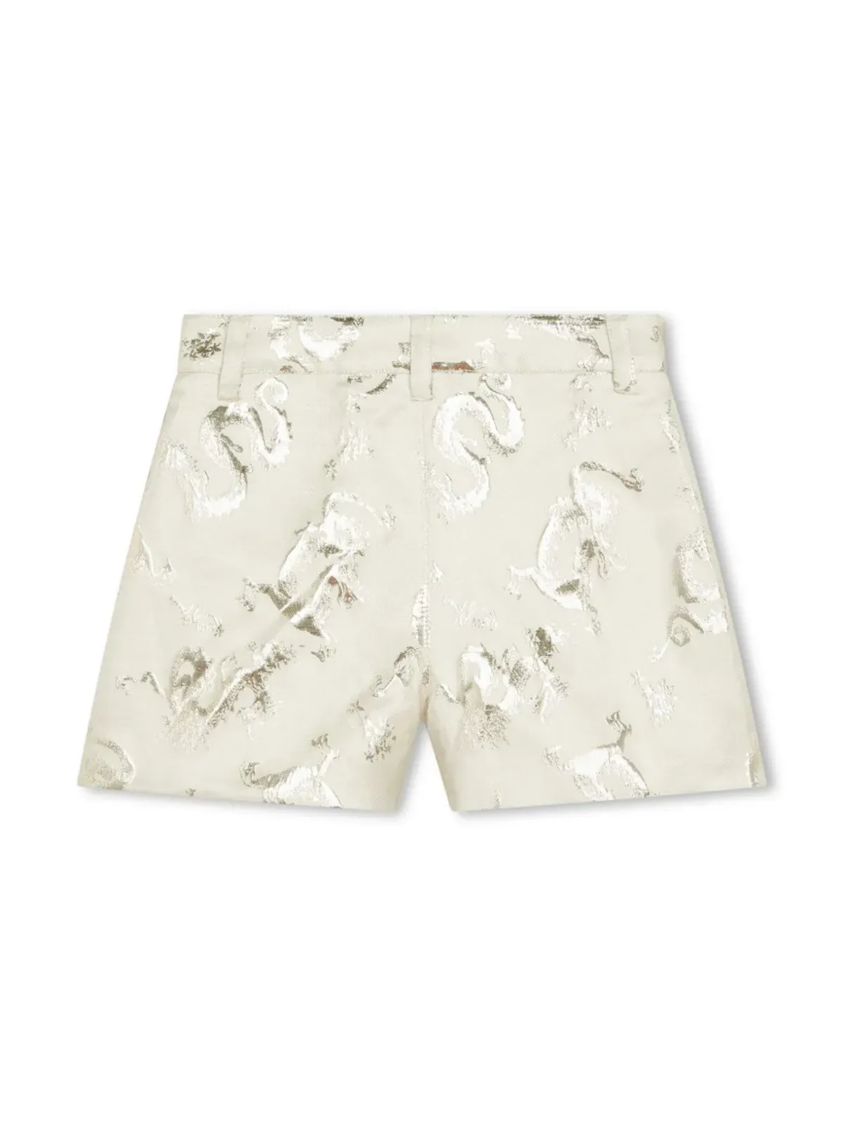 Kenzo Kids メタリック柄ジャカードショーツ - 画像2