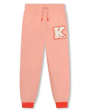 Kenzo Kids ロゴアップリケ ドローストリング トラックパンツ - オレンジ - サムネイル1