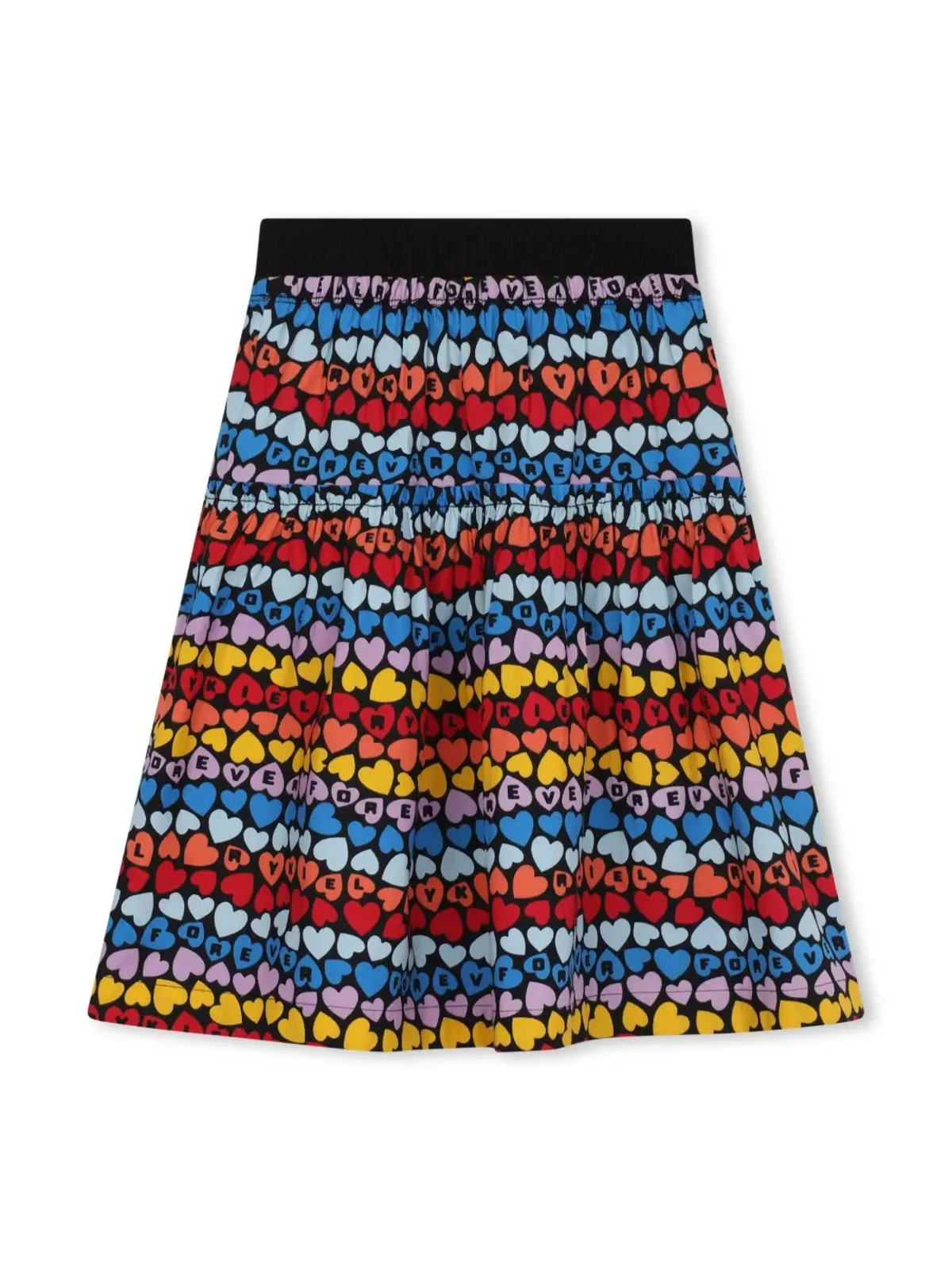 SONIA RYKIEL ENFANT ロゴプリントのティアードスカート - 画像2