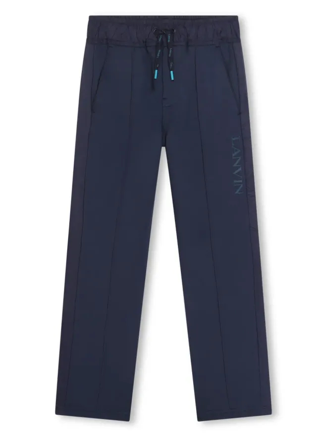Lanvin Enfant Lanvin Enfant ロゴ入りドローコード付きトラックパンツの商品画像