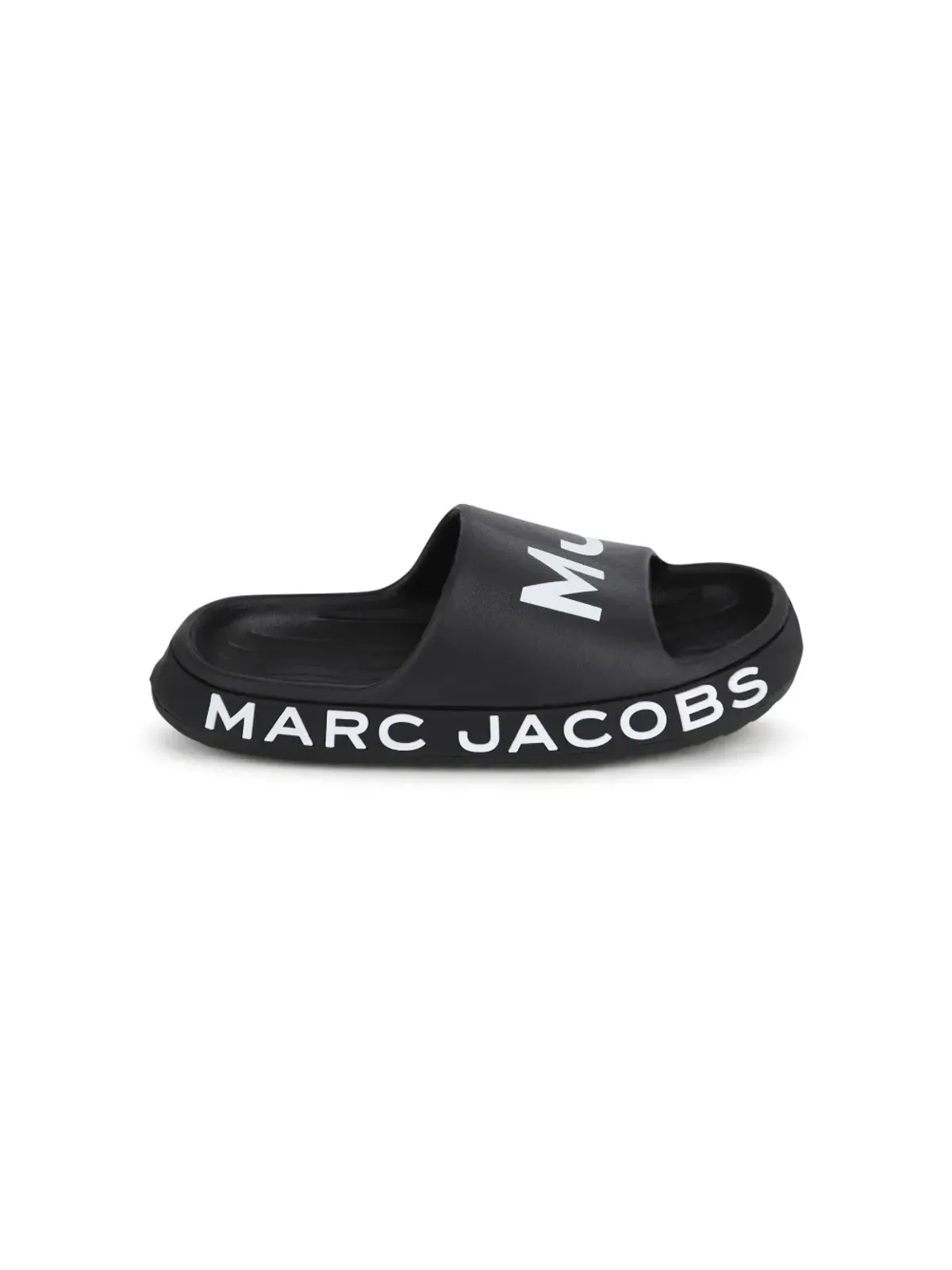 Marc Jacobs Kids アクア ロゴプリント スライド - 画像2