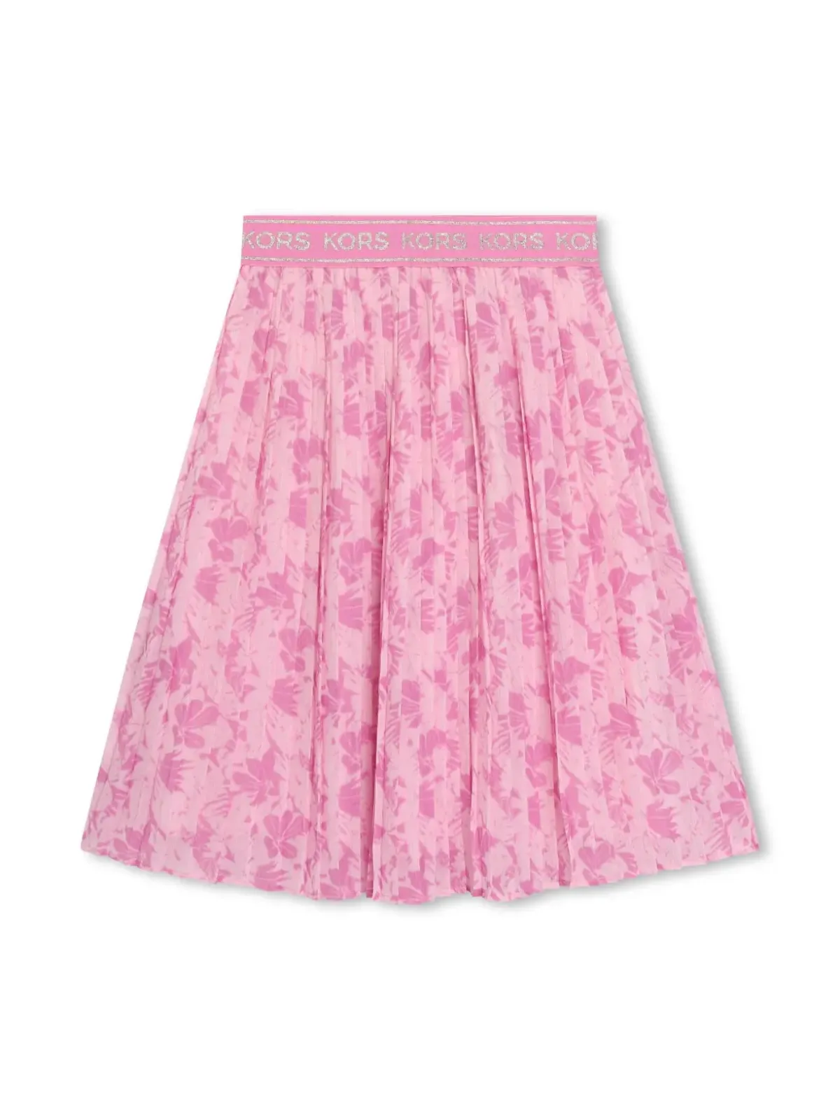 Michael Kors Kids 花柄プリーツミディスカート - ピンク - 画像1