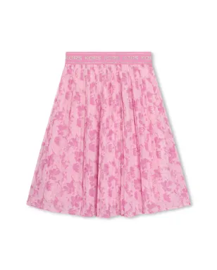 Michael Kors Kids 花柄プリーツミディスカート - ピンク - サムネイル1