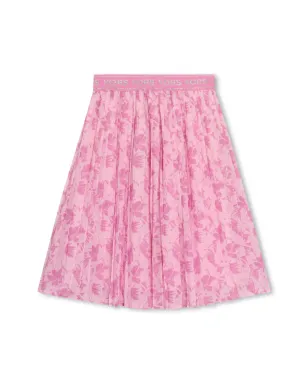 Michael Kors Kids 花柄プリーツミディスカート - ピンク - サムネイル2