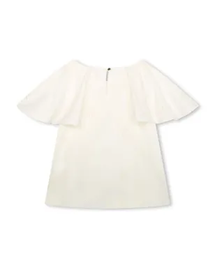 Chloé Kids ブロderie-anglaise オーガニックコットン ブラウス - サムネイル2