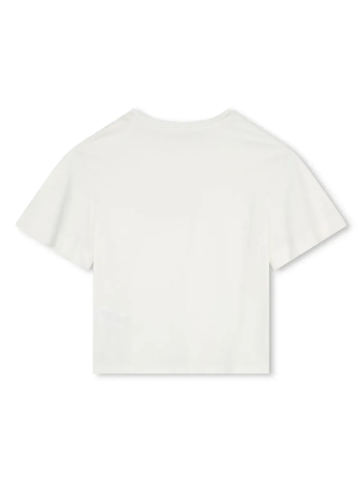 Chloé Kids ロゴプリント入り オーガニックコットン Tシャツ - 画像2