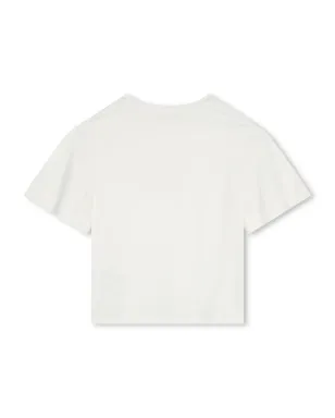 Chloé Kids ロゴプリント入り オーガニックコットン Tシャツ - サムネイル2
