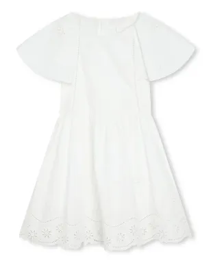 Chloé Kids 刺繍デザインのオーガニックコットンワンピース - サムネイル1