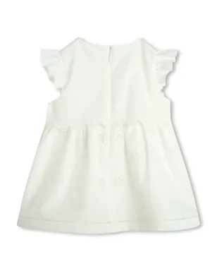 Chloé Kids ロゴ刺繍ポプリン ベビードレスセット - サムネイル2