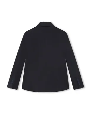 BOSS Kidswear ノッチド・ラペル付きシングルブレストブレザー - ブルー - サムネイル2