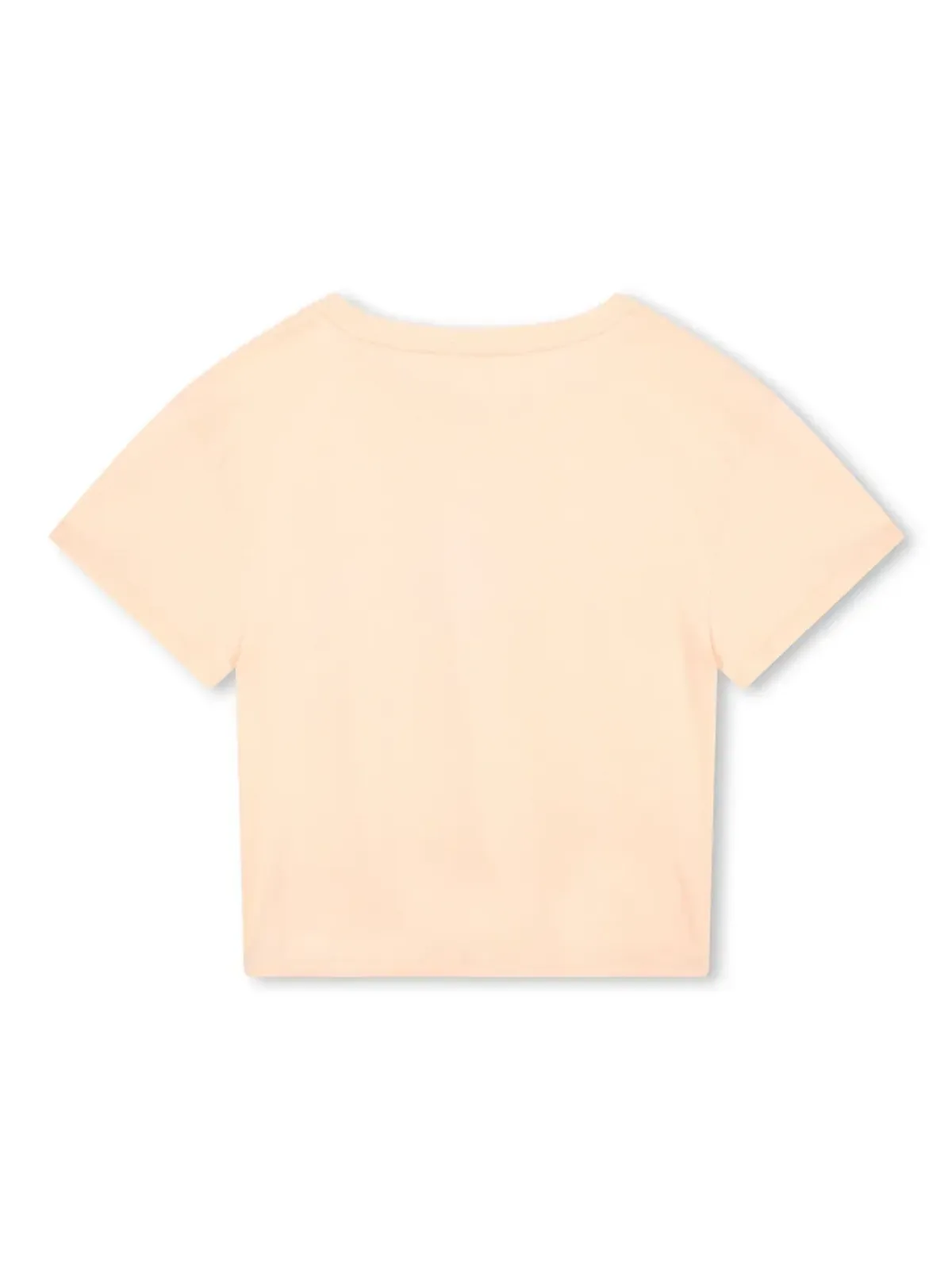 Chloé Kids グラフィックプリント オーガニックコットン Tシャツ（ピンク） - 画像2