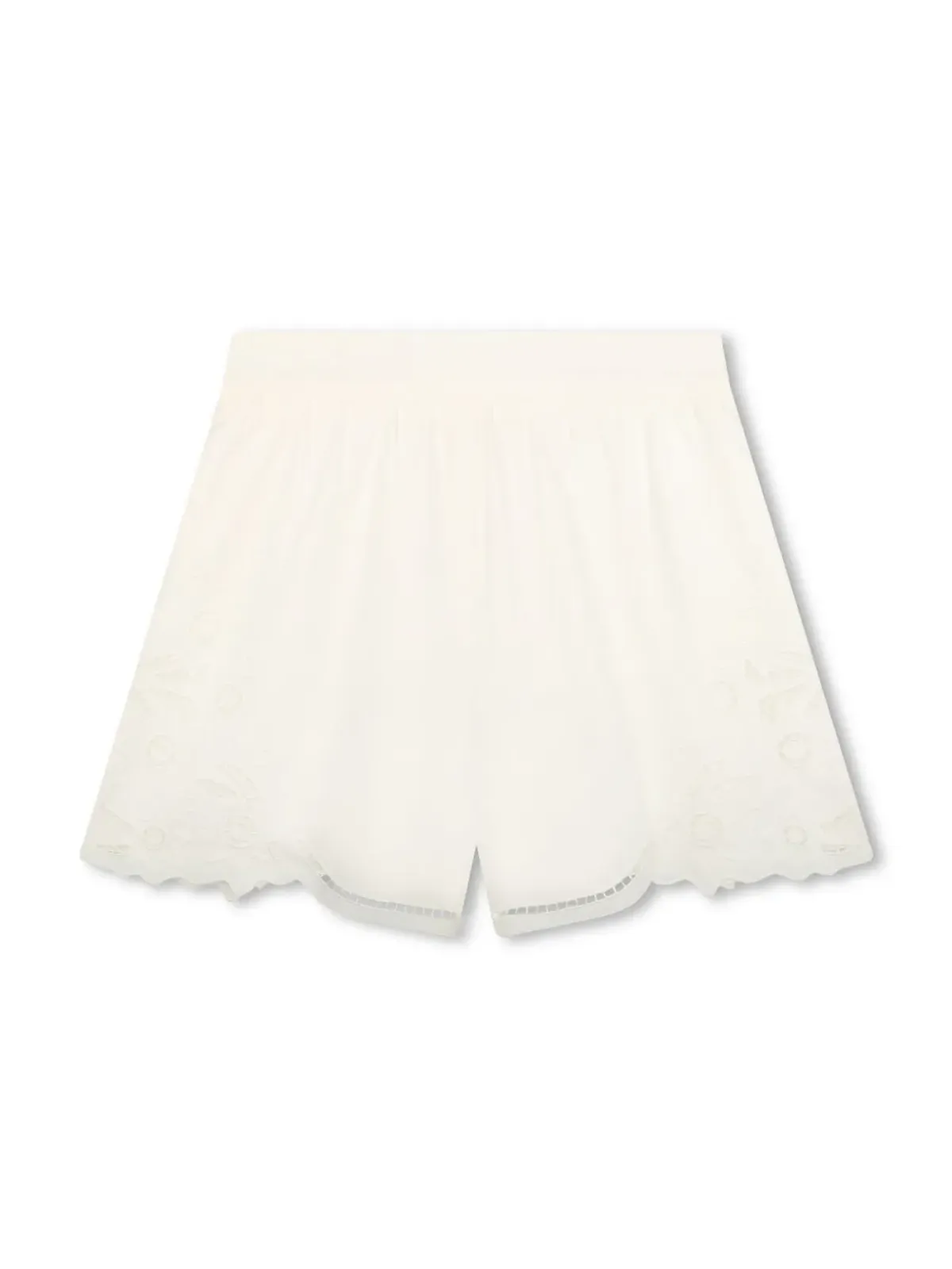 Chloé Kids 刺繍デザインのオーガニックコットンショーツ - 画像1