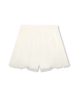 Chloé Kids 刺繍デザインのオーガニックコットンショーツ - サムネイル1