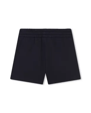 Chloé Kids アイレットディテール付き オーガニックコットン ショーツ - ブラック - サムネイル2
