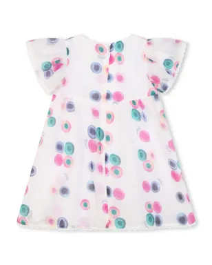 Chloé Kids グラフィックプリント・フリルドレス - White - サムネイル2
