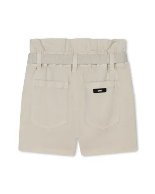 Dkny Kids ベルト付きストレートレッグショーツ - Neutrals - サムネイル2