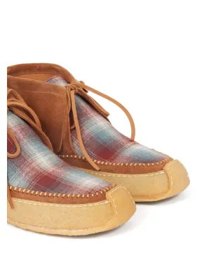 Maison Margiela ペンドルトン レザー ボートシューズ - ブラウン - サムネイル5