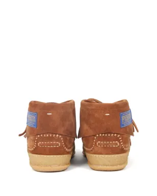 Maison Margiela ペンドルトン レザー ボートシューズ - ブラウン - サムネイル3